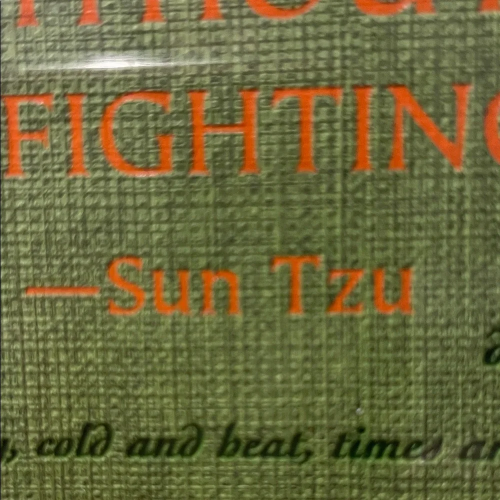 The Art of War by Sun Tzu-Novel Journal — Green Cover with Orange Elastic